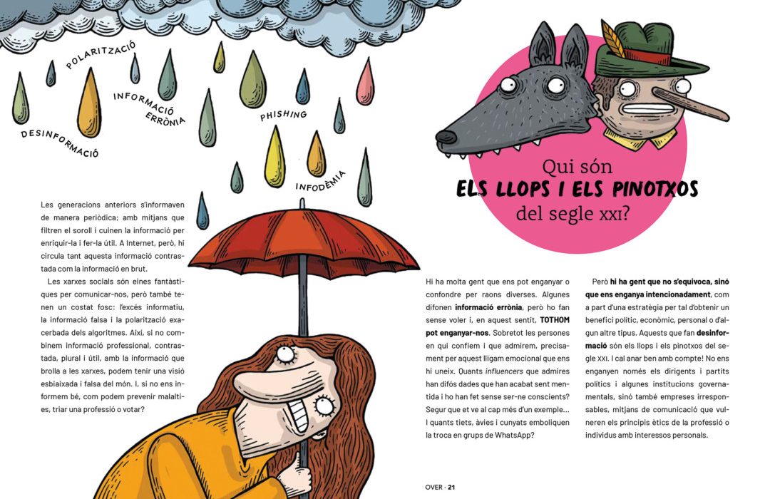 Il·lustracions d'Alberto Montt al llibre 'Fake Over' de Nereida Carrillo | Editorial Flamboyant