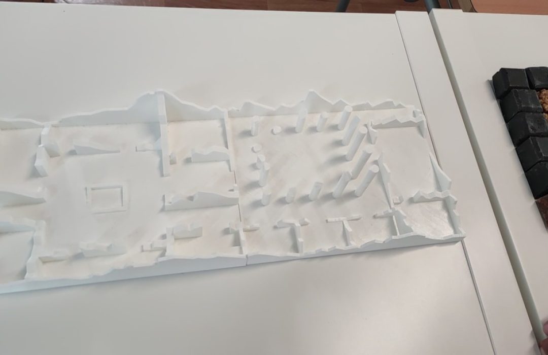 Una Domus romana dissenyada i feta amb impressora 3D per alumnes de 1er d'ESO.