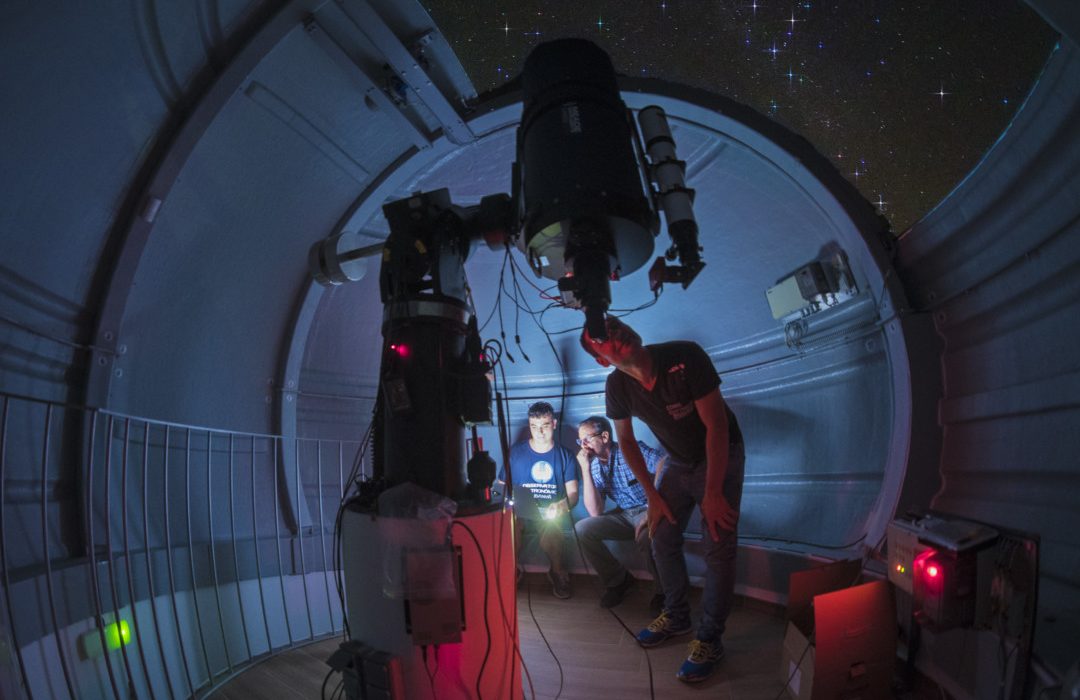 El telescopi de l'Observatori d'Albanyà